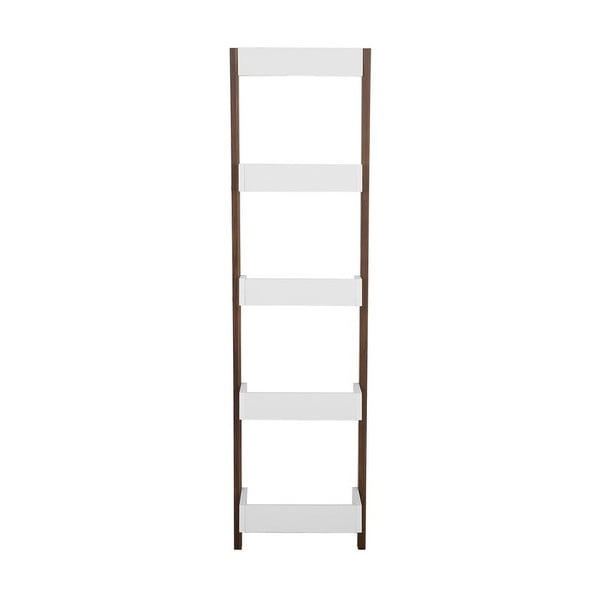 Baltas un brūnas Monobeli Amy kāpnes ar plauktiem, augstums 166 cm