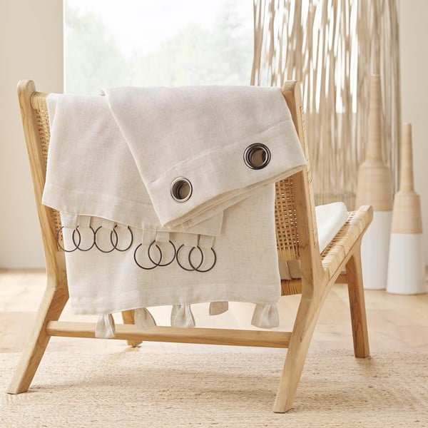 Bēšs aizkars 140x240 cm Pauline – douceur d'intérieur-image-4