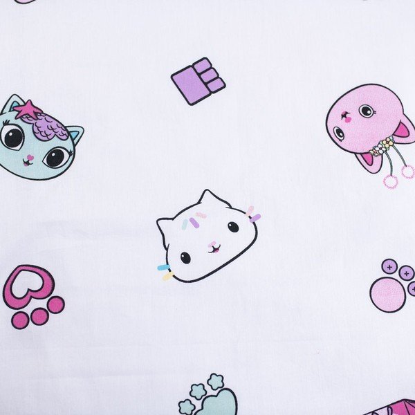 Kokvilnas bērnu gultas veļa bērnu gultiņai 100x135 cm Gabby's Dollhouse "Sugar Dream" – Jerry Fabrics-image-4