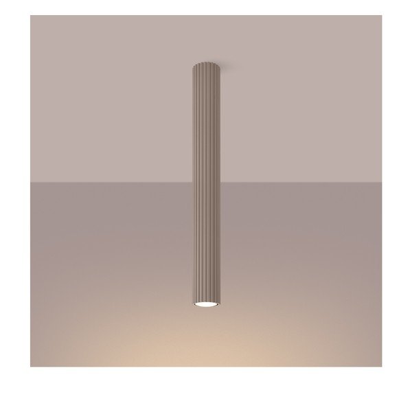 Pelēkbrūna metāla prožektora tipa lampa Gleam – Sollux-image-1