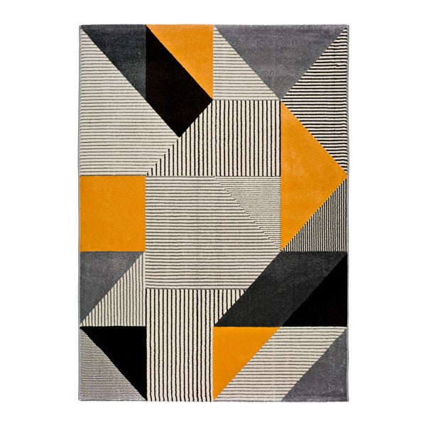 Oranžs un pelēks paklājs Universal Gladys Duro, 200 x 290 cm