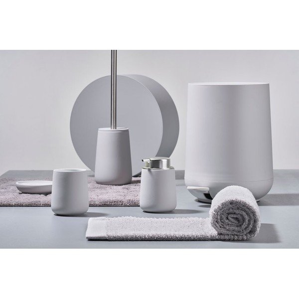 Gaiši pelēka plastmasas atkritumu tvertne 3 l Nova – Zone-image-1