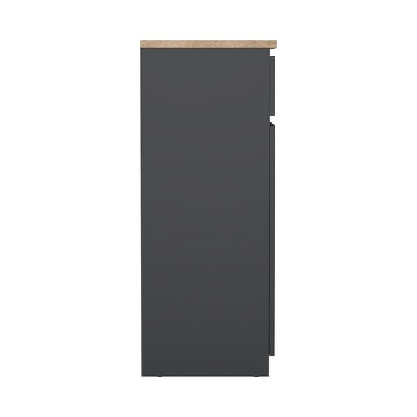 Tumši pelēka kumode 80x100x40 cm Naia – Tvilum-image-4