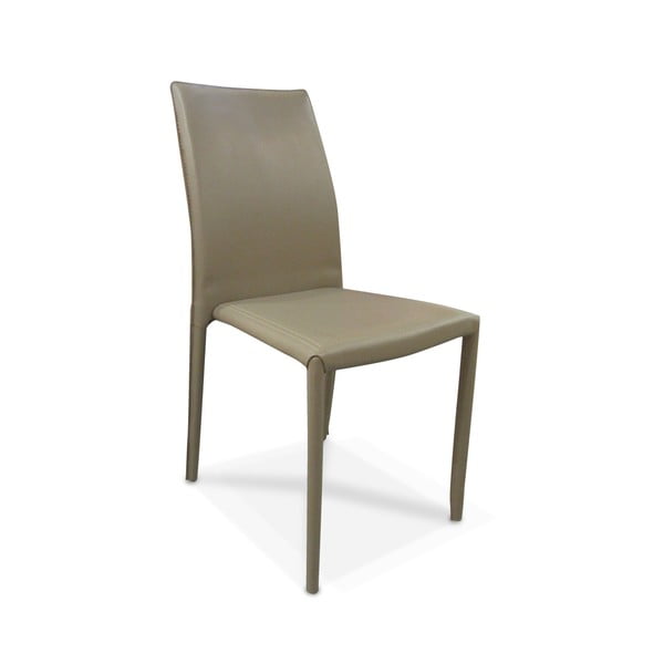 Smilšu brūns ēdamistabas krēsls ar eko ādas pārvalku Evergreen House Faux