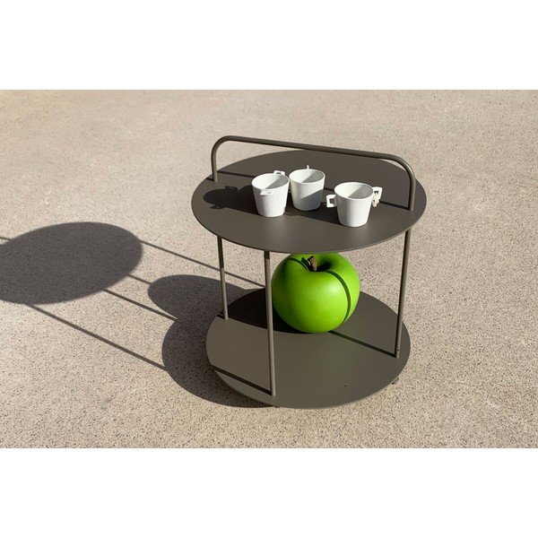 Metāla apaļš dārza sānu galdiņš ø 45 cm Plip – Ezeis-image-1