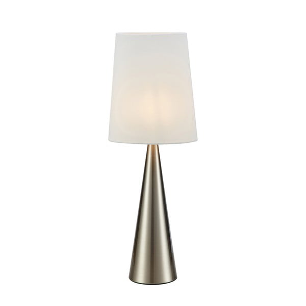 Galda lampa baltā/sudraba krāsā (augstums 64 cm) Conus – Markslöjd