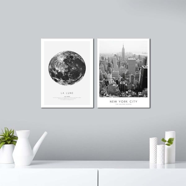 Gleznas (2 gab.) 30x40 cm New York City – Wallity-image-1