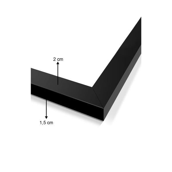 3 gleznu komplekts melnā rāmī Vavien Artwork Gilded, 35 x 45 cm-image-2