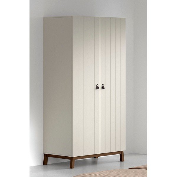 Bēšs bērnu drēbju skapis 99x196x58 cm Sezane – Vipack-image-1