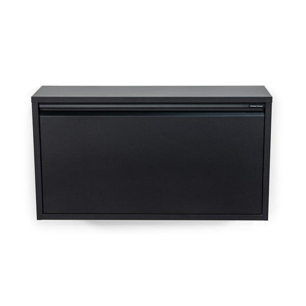 Melns metāla atverams/piekarināms apavu plaukts 75x41x22 cm Billy – Spinder Design-image-2