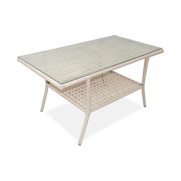 Krēmkrāsas mākslīgās rotangpalmas dārza atpūtas komplekts 4 personām Newyork 160 – Floriane Garden-image-3