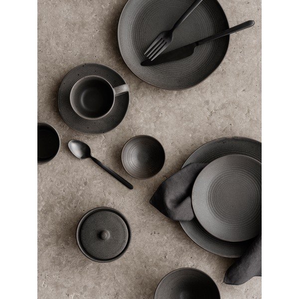 Tumši brūna keramikas bļoda ø 14 cm KUMI – Blomus-image-1