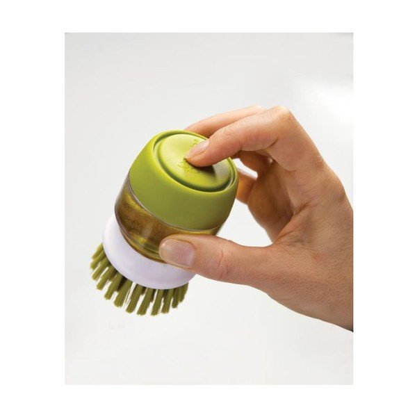 Zaļa birste ar dozatoru un statīvu Joseph Joseph Palm Scrub-image-4