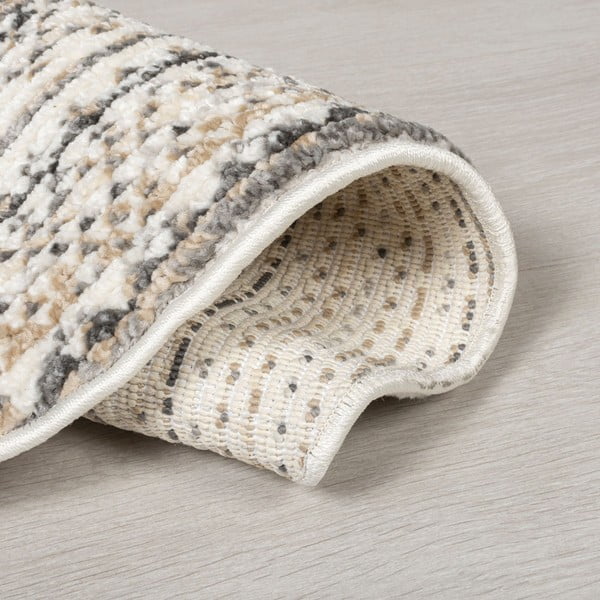 Bēšs apaļš paklājs 140x140 cm Camino – Flair Rugs-image-2