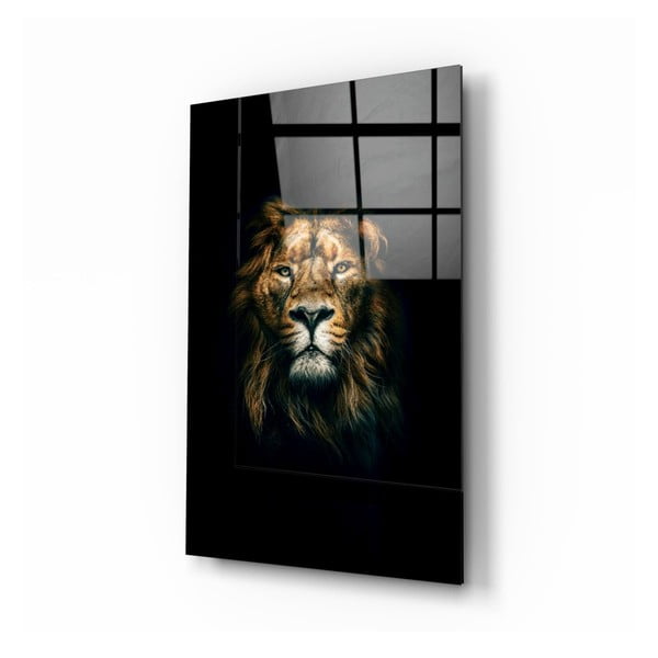 Stikla glezna Insigne Lion, 70 x 110 cm