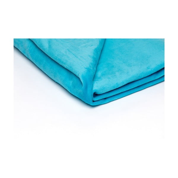 Zils mikroplīša pleds 150x200 cm Micro – My House-image-1