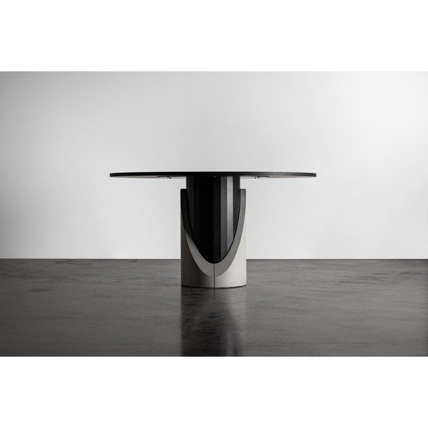 Apaļš ēdamgalds ar ozolkoka imitācijas virsmu 140x140 cm Sharp – Lyon Béton-image-3