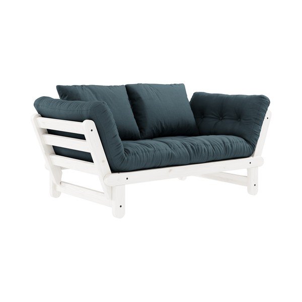 Izvelkamais dīvāns Karup Design Beat White/Petroleum-image-1