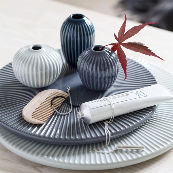 3 keramikas vāžu komplekts Kähler Design Hammershoi Miniature Cold Palette-image-1