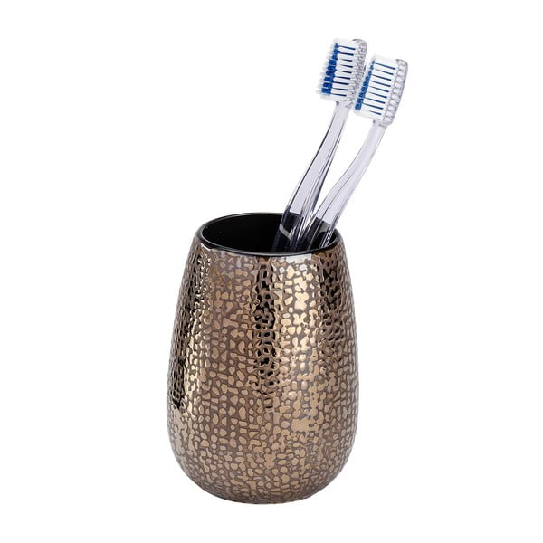 3 daļīgs keramikas vannasistabas komplekts bronzas krāsā Wenko Marrakesh-image-3