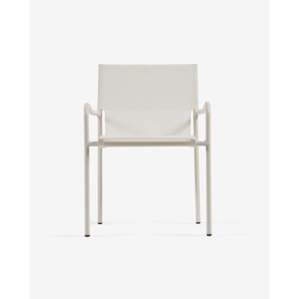 Balts alumīnija dārza krēsls Kave Home Zaltana-image-1