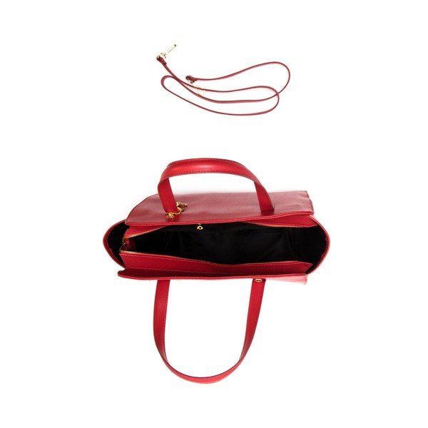 Ādas rokassoma Luisa Vannini 421 Rosso-image-4