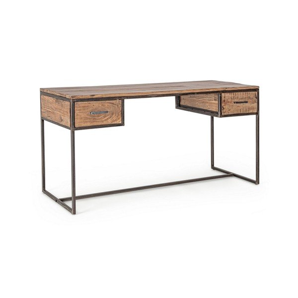 Darba galds ar akācijas koka galda virsmu 60x150 cm Elmer – Bizzotto