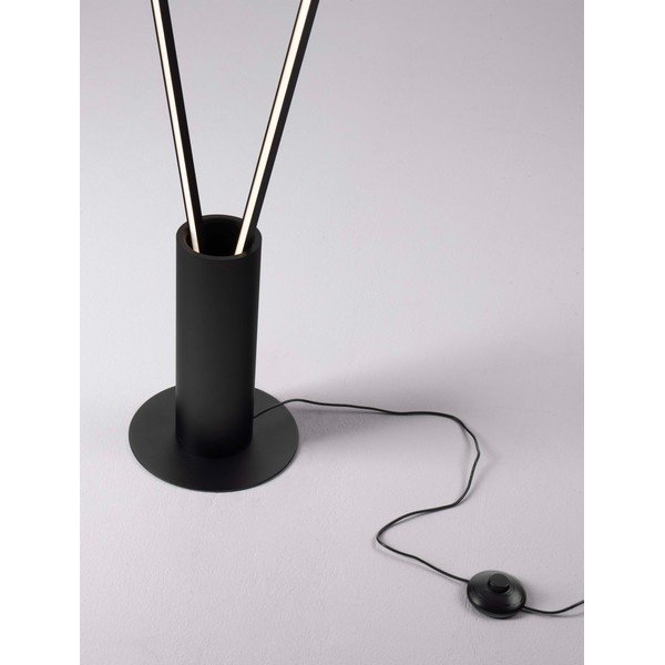 Matēti melna metāla LED stāvlampa ar saliekamu konstrukciju (augstums 181 cm) Kimolia – Nova Luce-image-2