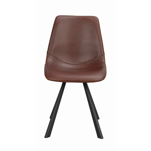 Brūns ēdamistabas krēsls ar melnām kājām Rowico Alpha-image-3