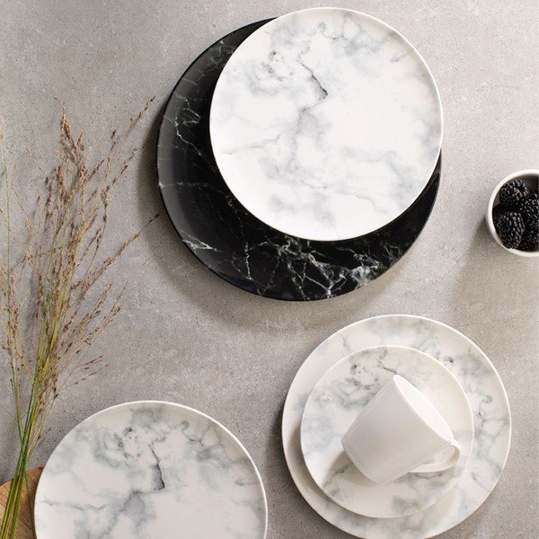 8 melnu un baltu trauku komplekts Villeroy & Boch-image-2