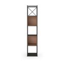 Melns/ķieģeļu sarkans grāmatplaukts 36x179 cm Anya – Marckeric