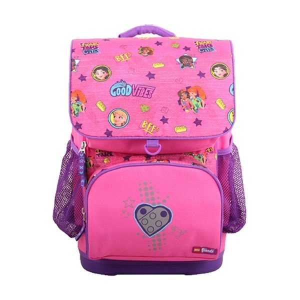 Rozā LEGO® Friends Good Vibes Optimo skolas soma