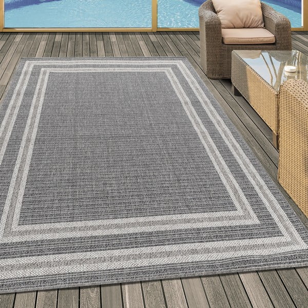 Pelēks āra paklājs 120x170 cm Aruba – Ayyildiz Carpets-image-1