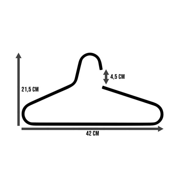 Metāla drēbju pakaramie (5 gab.) Victorie – Spinder Design-image-3