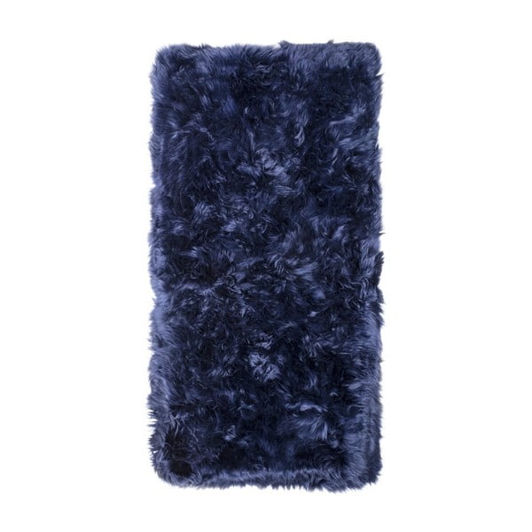 Tumši zils aitādas paklājs Royal Dream Zealand Natur, 70 x 140 cm