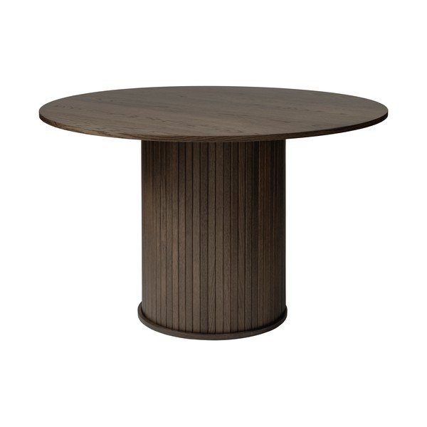 Apaļš ēdamgalds ar ozolkoka imitāciju ø 120 cm Nola – Unique Furniture