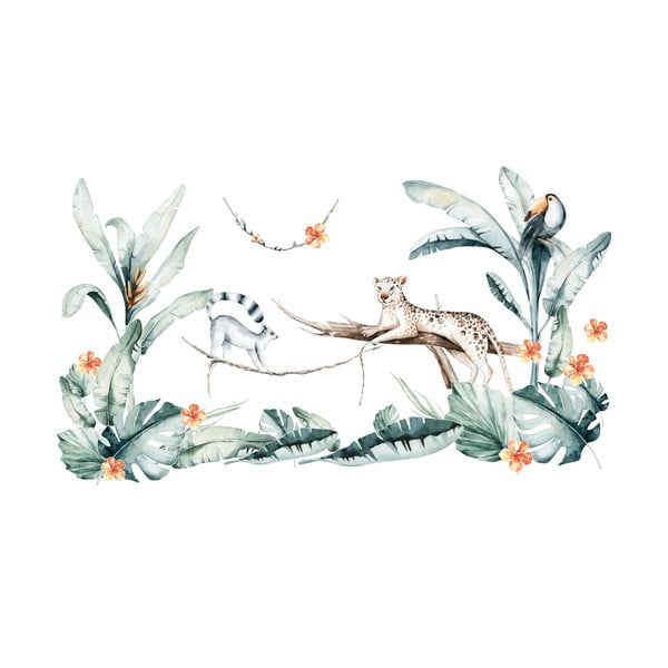 Dekoratīvās sienas uzlīmes Ambiance Tropical-image-1