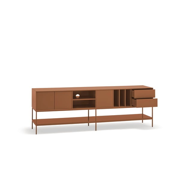 Ķieģeļu sarkans TV galdiņš 220x74x45 cm Platt – Teulat-image-4