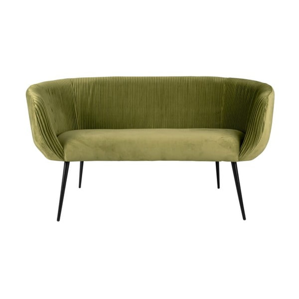 Zaļš dīvāns ar samta apdari Majestic – Leitmotiv