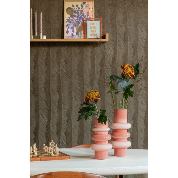 Rozā dzelzs vāze (augstums 30 cm) Grato – PT LIVING-image-1