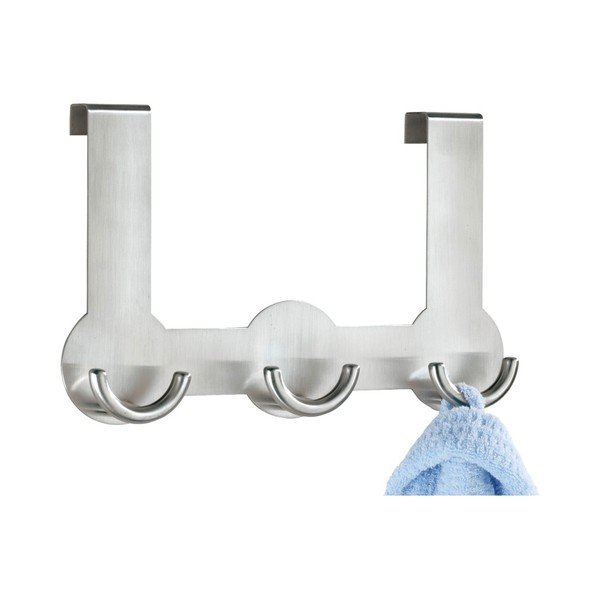 Durvju pakaramais ar 3 āķiem sudraba krāsā Wenko Rondo-image-1