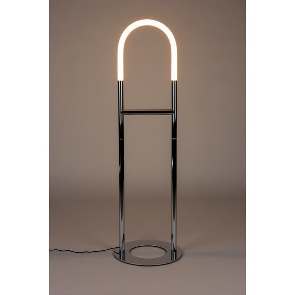 Sudraba krāsas LED stāvlampa ar regulējamu spilgtumu (augstums 135 cm) Arch – Zuiver-image-3