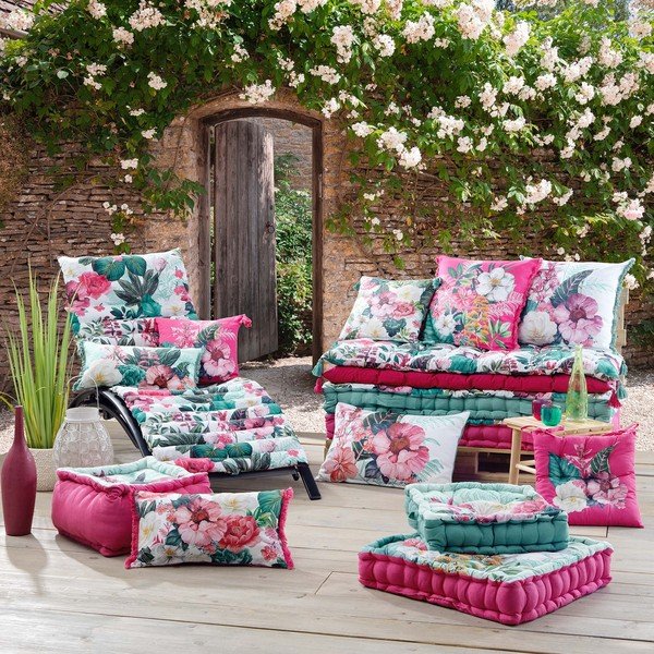 Dārza sēdekļa spilvens zviļņiem 60x180 cm Anabella – douceur d'intérieur-image-2