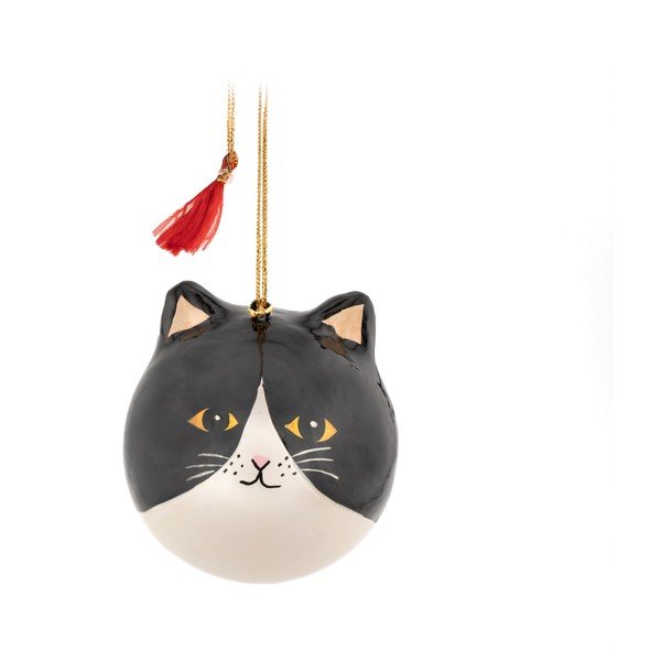 Papīra Ziemassvētku eglītes rotājums 8 cm Black Cat – Sass & Belle