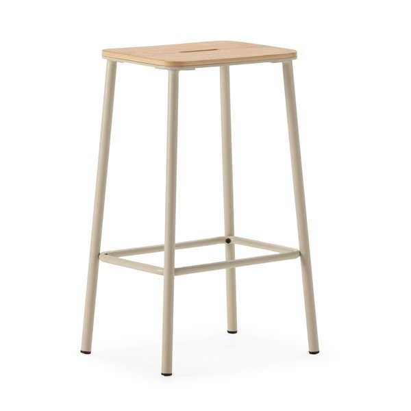 Krēmkrāsas bāra taburetes (2 gab.) (sēdekļa augstums 65 cm) Abba – Marckeric