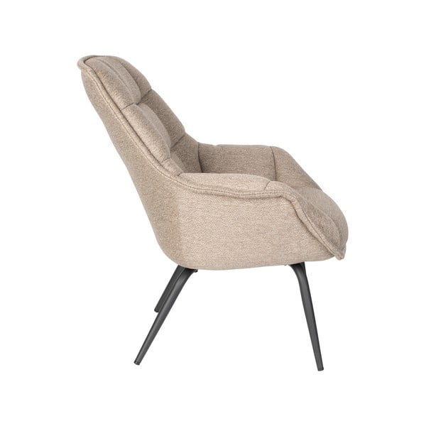 Bēšs atpūtas krēsls Comfortable – White Label-image-3