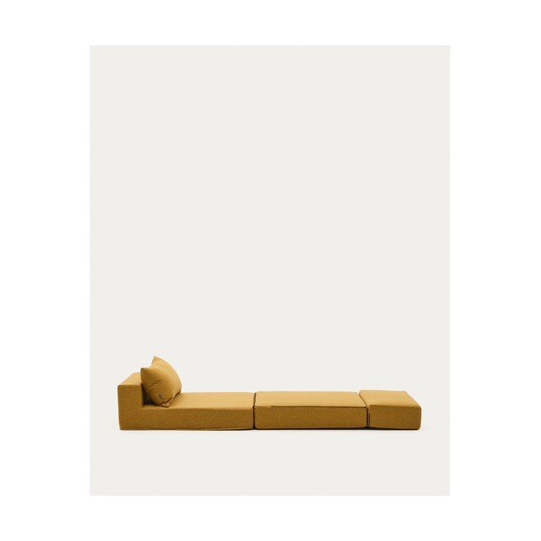 Sinepju dzeltens izvelkams atpūtas krēsls Arty – Kave Home-image-3