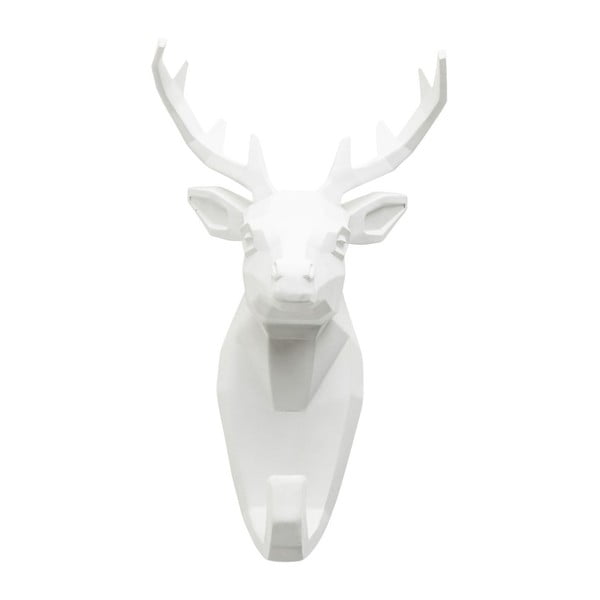 Balts tērauda sienas pakaramais Kare Design Deer