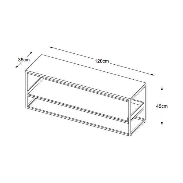 Dabīga toņa apavu plaukts Rivoli – Unique Furniture-image-2