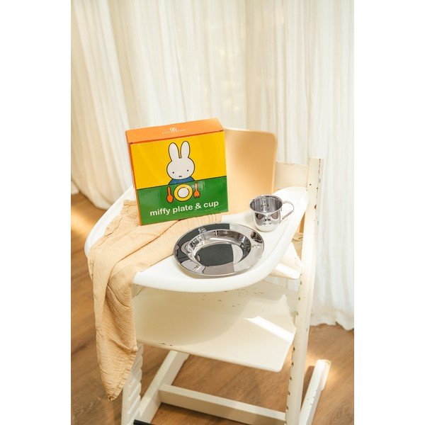 Bērnu pusdienu komplekts (2 gab.) no nerūsējošā tērauda Miffy – Zilverstad-image-4